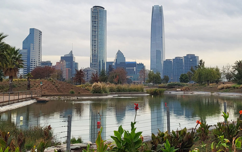 Skyline of Santiago